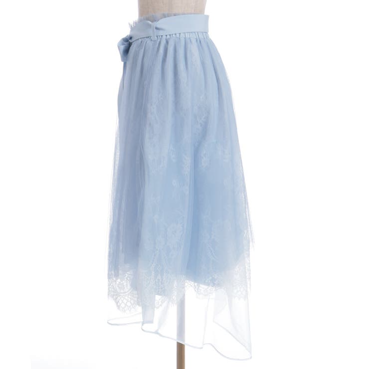 レース×チュールイレヘムスカート | axes femme | 詳細画像10 