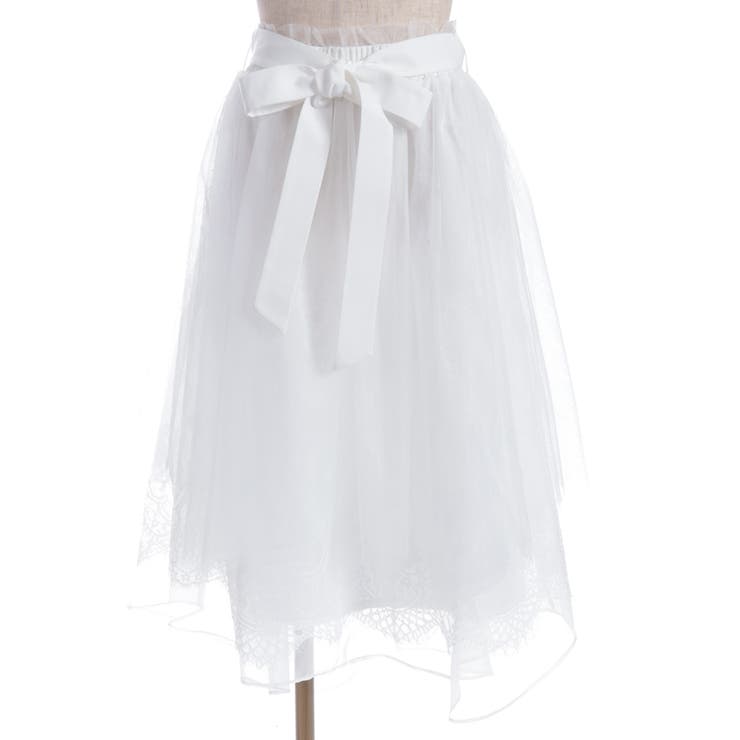 レース×チュールイレヘムスカート | axes femme | 詳細画像17 