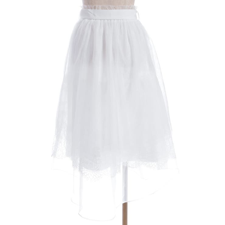 レース×チュールイレヘムスカート | axes femme | 詳細画像19 