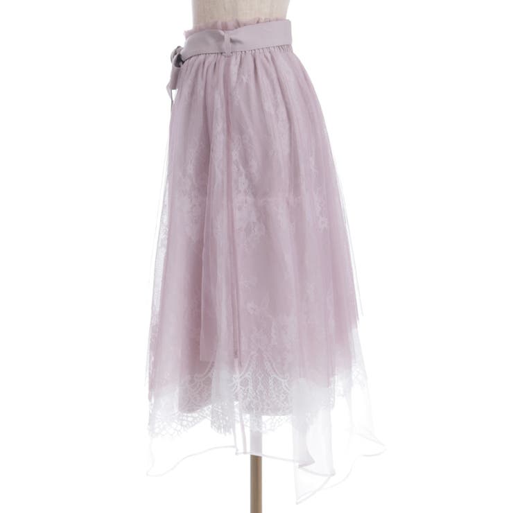 レース×チュールイレヘムスカート | axes femme | 詳細画像25 