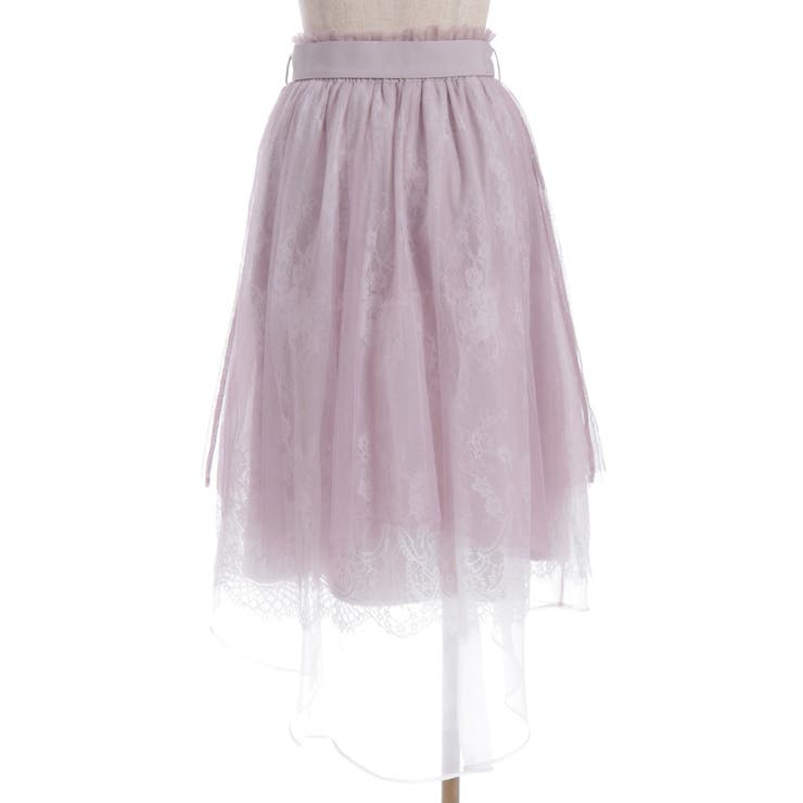 レース×チュールイレヘムスカート | axes femme | 詳細画像26 