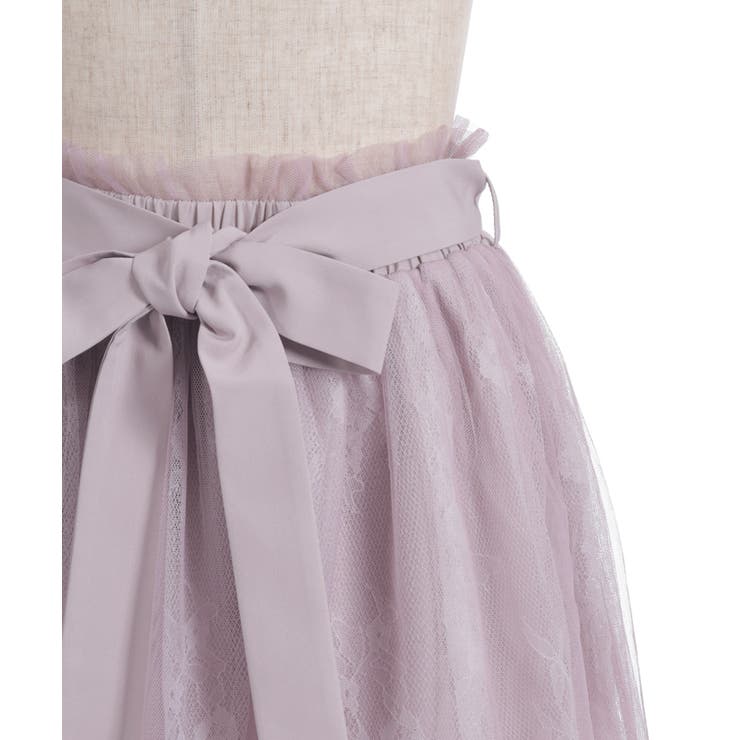 レース×チュールイレヘムスカート | axes femme | 詳細画像27 