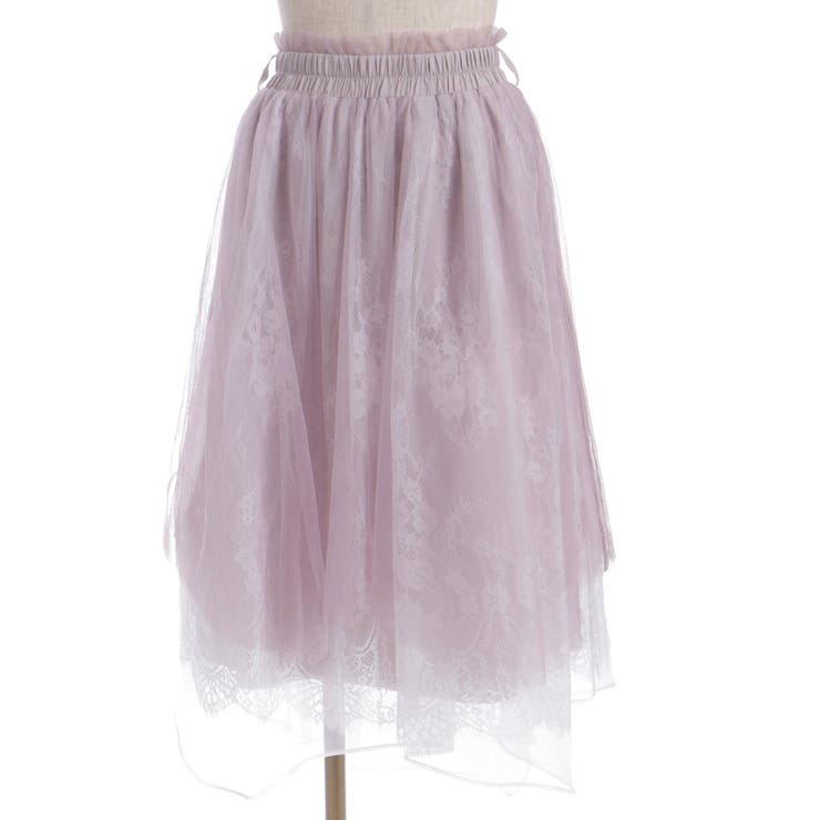 レース×チュールイレヘムスカート | axes femme | 詳細画像29 