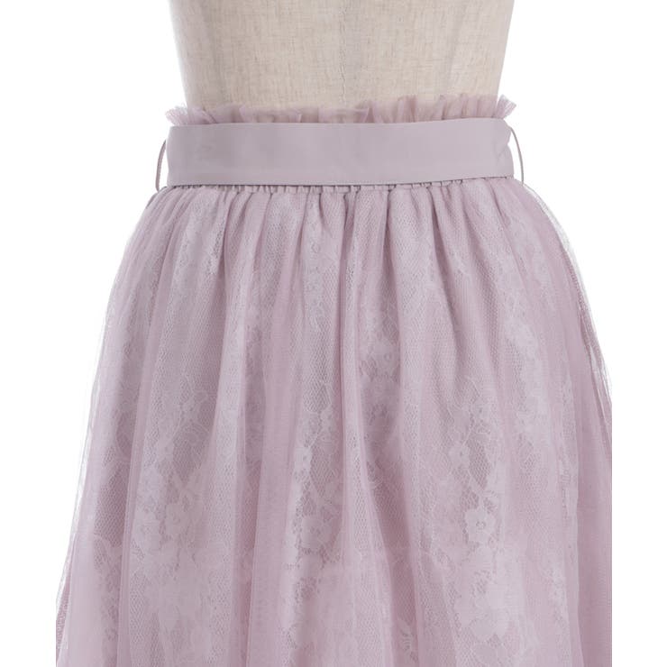 レース×チュールイレヘムスカート | axes femme | 詳細画像31 