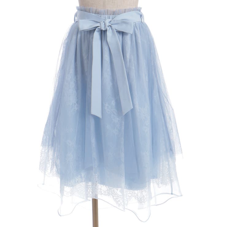 レース×チュールイレヘムスカート | axes femme | 詳細画像9 