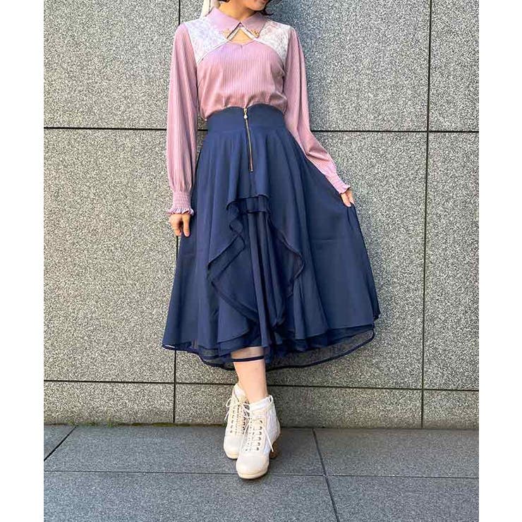 フロントジップイレヘムSK[品番：IGAW0003417]｜axes femme