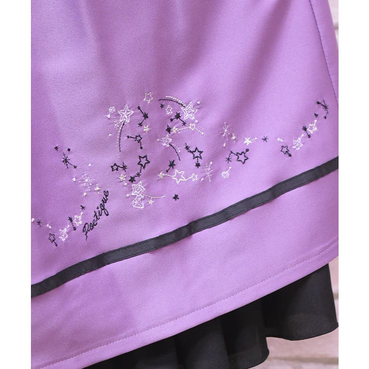 スパークル刺繍配色スカート | axes femme | 詳細画像5 