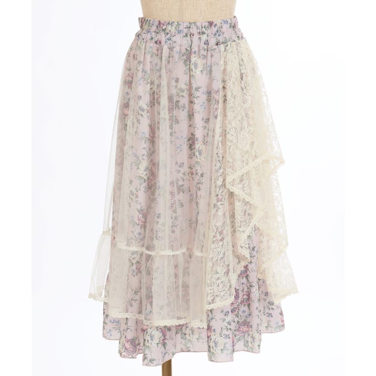 マルチWAYレース花柄スカート[品番：IGAW0005069]｜axes femme