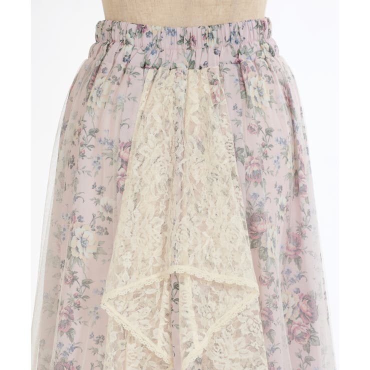 axes femme マルチway 花柄スカート2色セット マルチWAYレース花柄スカート | outlet | axes femme online shop