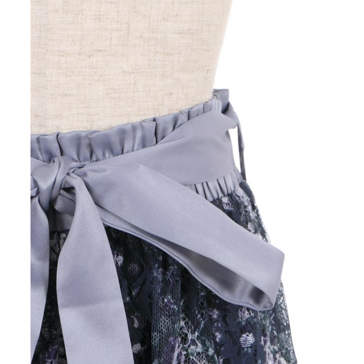 フラワープリントレースSK[品番：IGAW0001558]｜axes femme