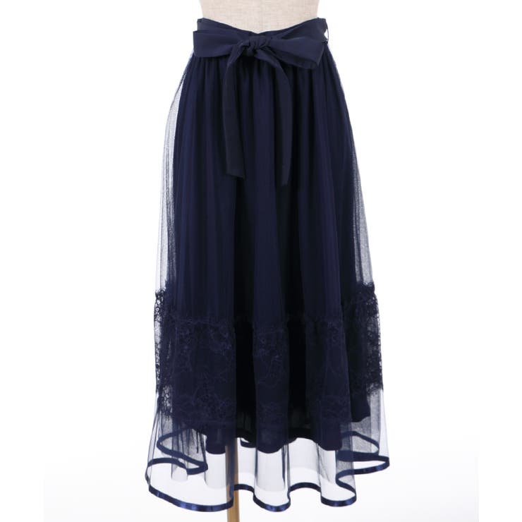 【未使用】アプ♡オリエンタルレーススカート レースアップフレアスカート[品番：IGAW0002089]｜axes femme
