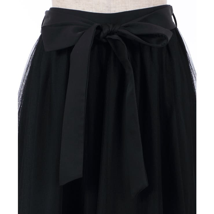 レース×チュールスカート[品番：IGAW0001696]｜axes femme（アクシーズ