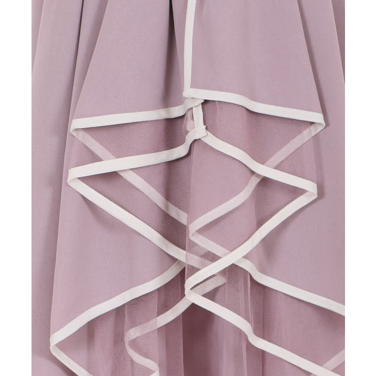 パイピングバックフリルSK[品番：IGAW0001548]｜axes femme