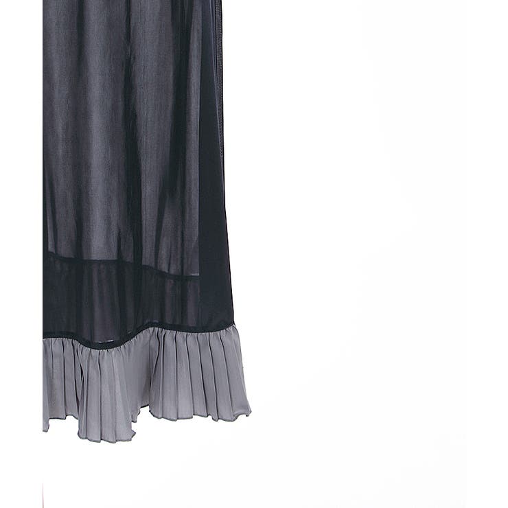 ベルト付チェック柄ロングSK[品番：IGAW0002619]｜axes femme
