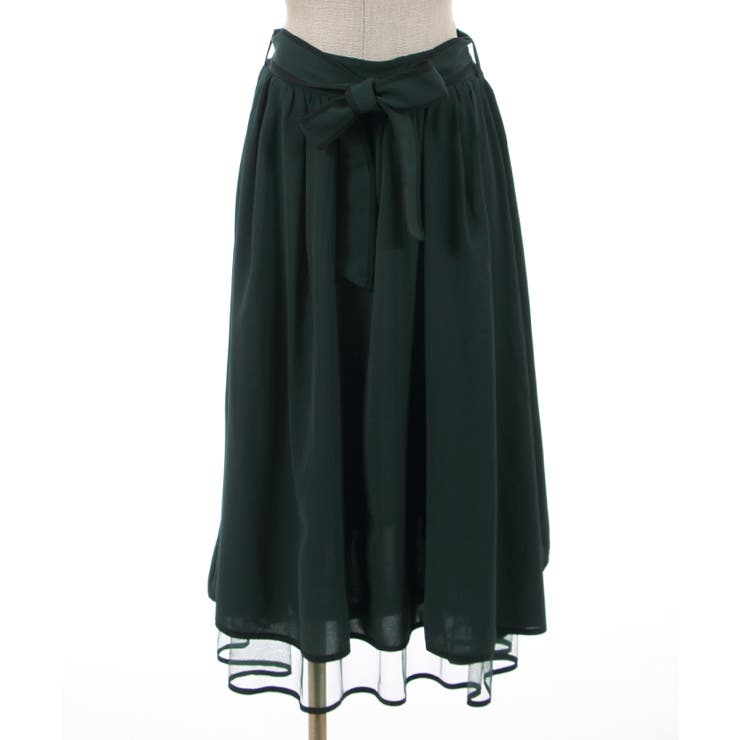 パイピングバックフリルSK[品番：IGAW0002620]｜axes femme