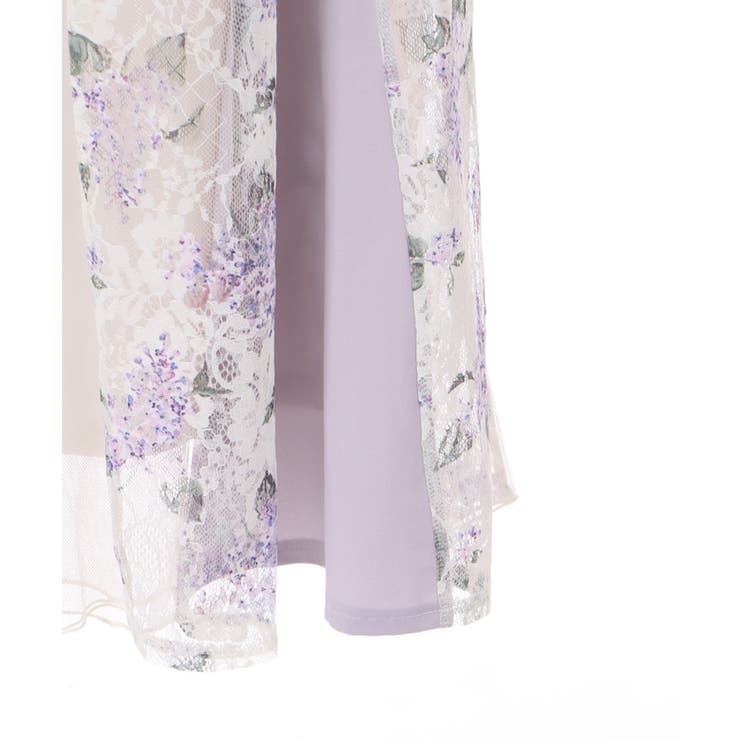 紫陽花プリントレースSK[品番：IGAW0003738]｜axes femme