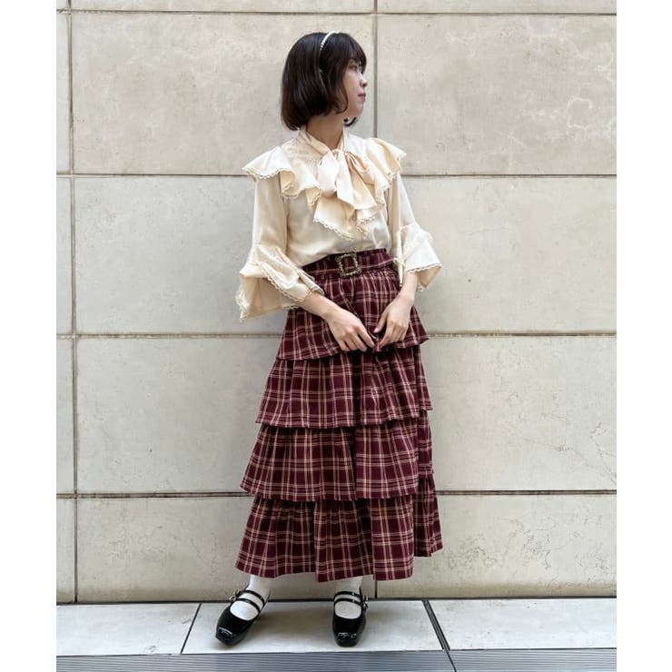 ボリュームティアードスカート[品番：IGAW0003962]｜axes femme