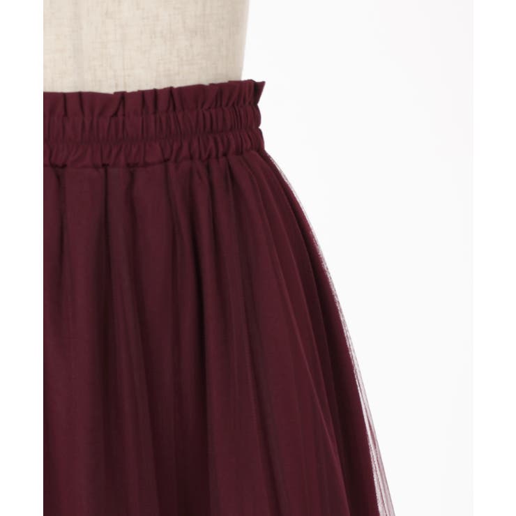 薔薇付ドレープチュールスカート | outlet | axes femme online shop