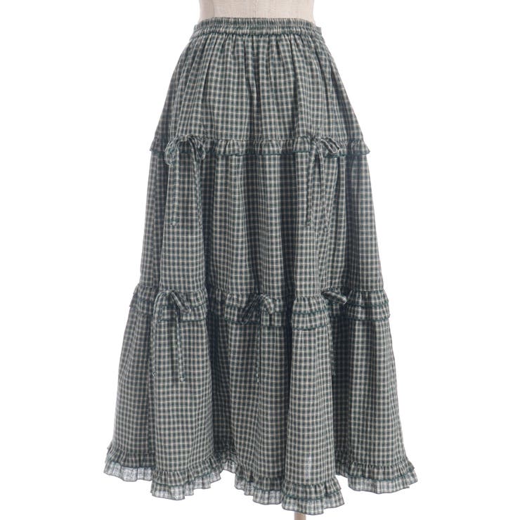 リボン付ロングティアードスカート | axes femme | 詳細画像11 