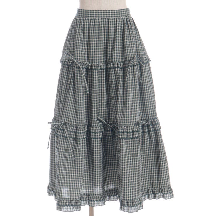 リボン付ロングティアードスカート | axes femme | 詳細画像9 