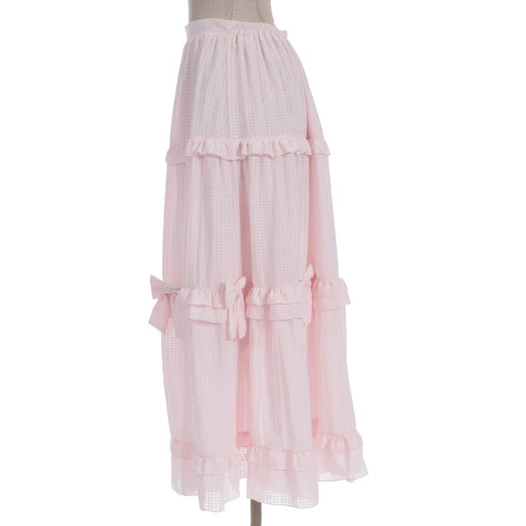 シアーギンガムティアードスカート | axes femme | 詳細画像14 