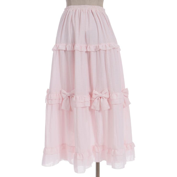 シアーギンガムティアードスカート | axes femme | 詳細画像15 