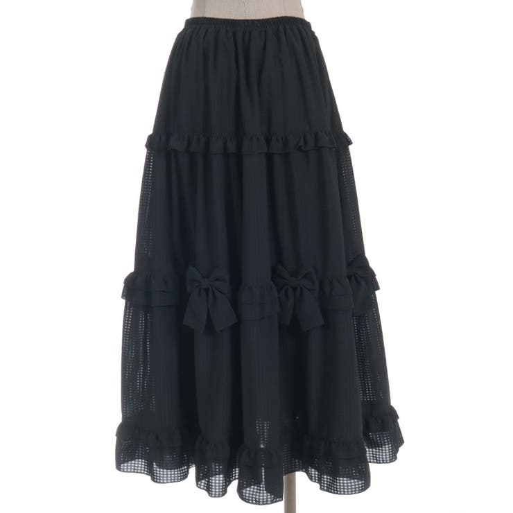 シアーギンガムティアードスカート | axes femme | 詳細画像20 