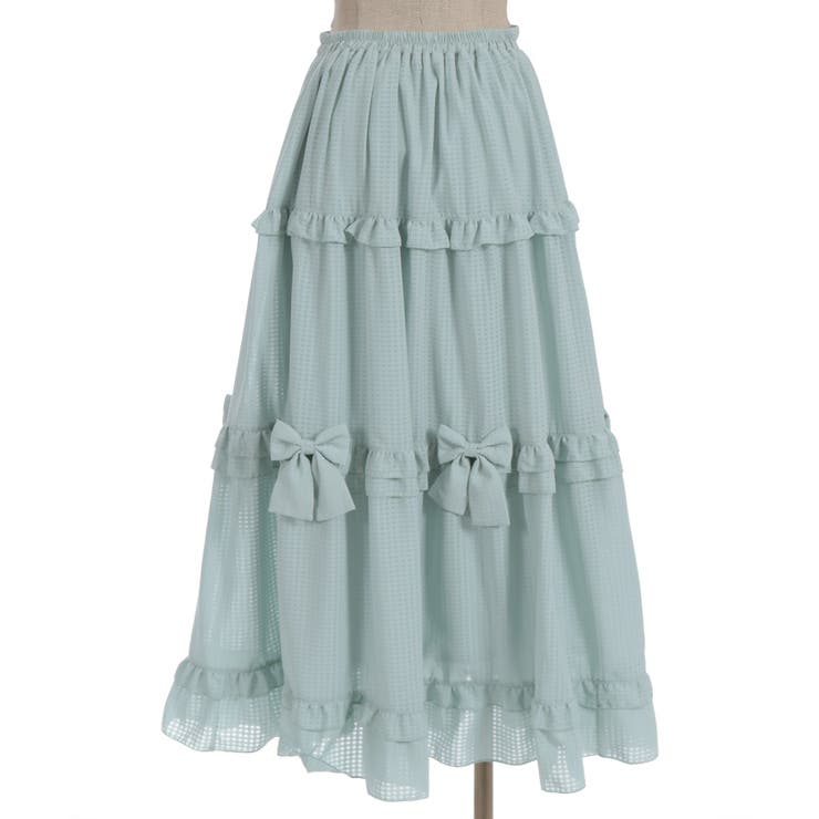 シアーギンガムティアードスカート | axes femme | 詳細画像26 