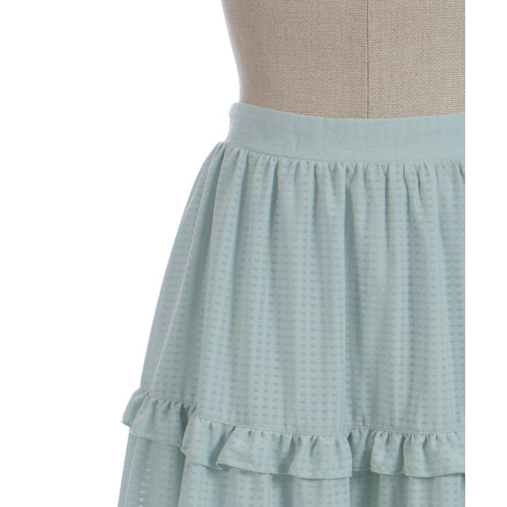 シアーギンガムティアードスカート | axes femme | 詳細画像31 