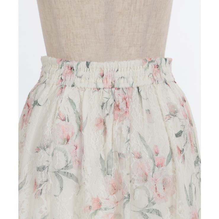 フラワー柄レーシーロングスカート | axes femme | 詳細画像11 