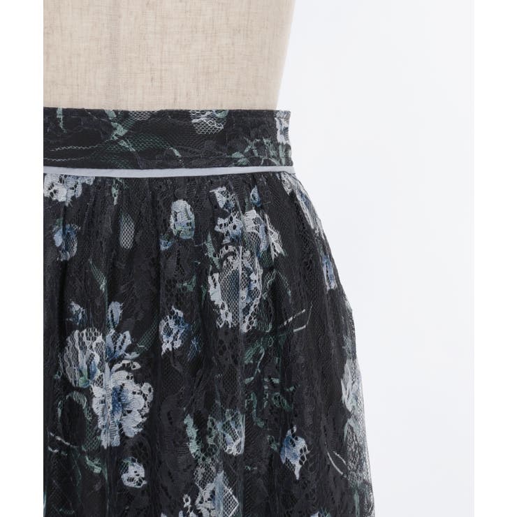 フラワー柄レーシーロングスカート | axes femme | 詳細画像16 