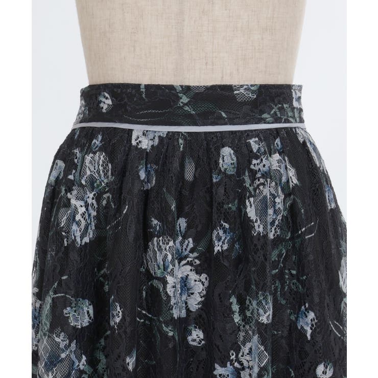 フラワー柄レーシーロングスカート | axes femme | 詳細画像18 