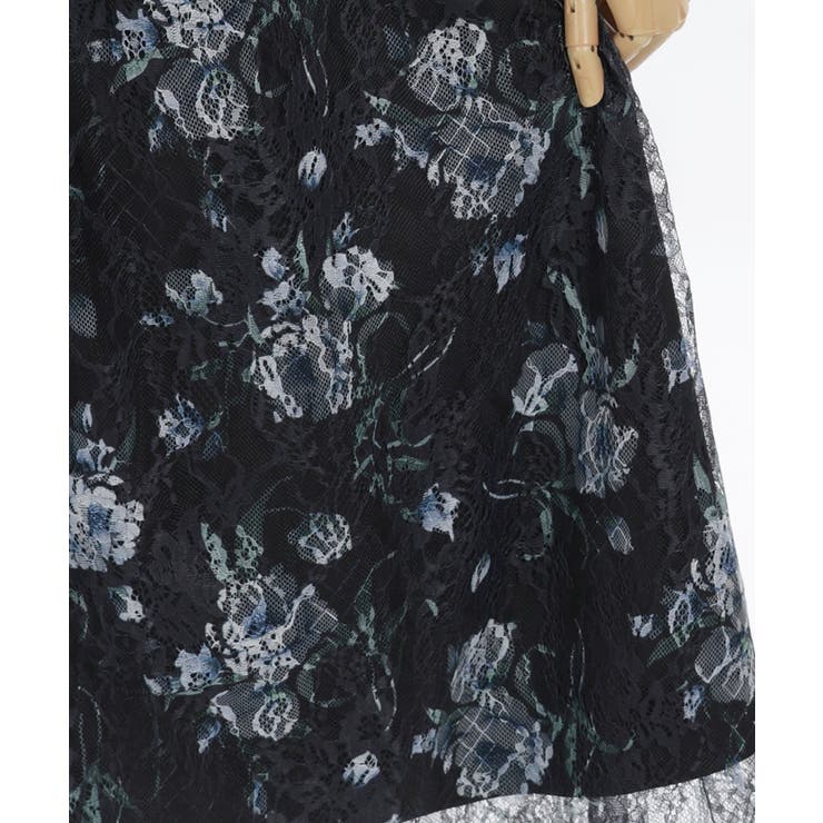 フラワー柄レーシーロングスカート | axes femme | 詳細画像19 