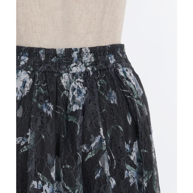フラワー柄レーシーロングスカート | axes femme | 詳細画像21 