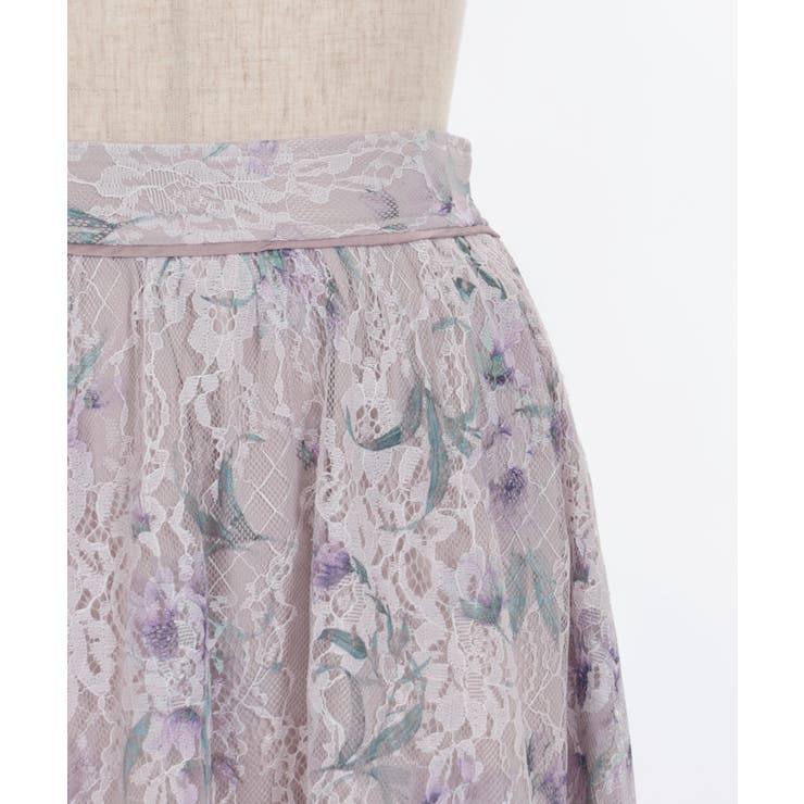 フラワー柄レーシーロングスカート | axes femme | 詳細画像25 