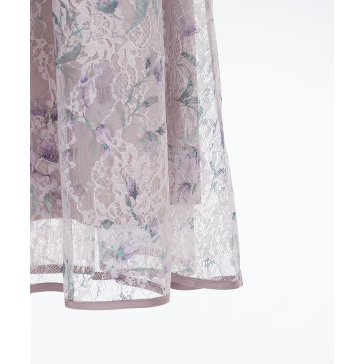 フラワー柄レーシーロングスカート | axes femme | 詳細画像26 