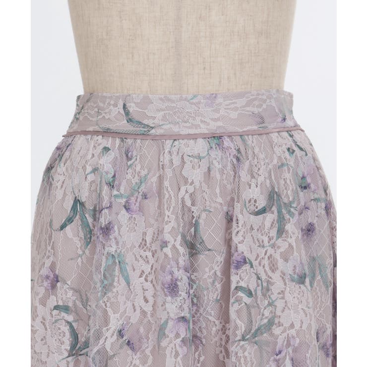 フラワー柄レーシーロングスカート | axes femme | 詳細画像27 