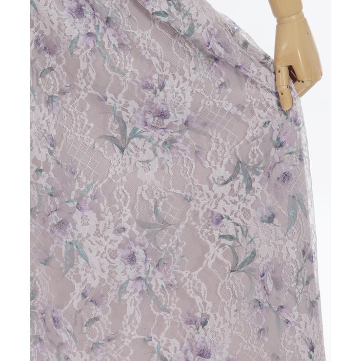 フラワー柄レーシーロングスカート | axes femme | 詳細画像28 