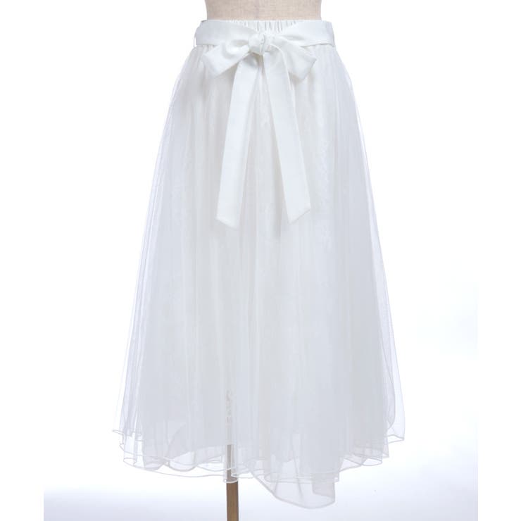 チュール×レースロングスカート | axes femme | 詳細画像10 