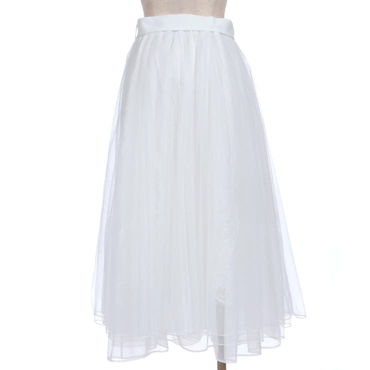 チュール×レースロングスカート | axes femme | 詳細画像12 