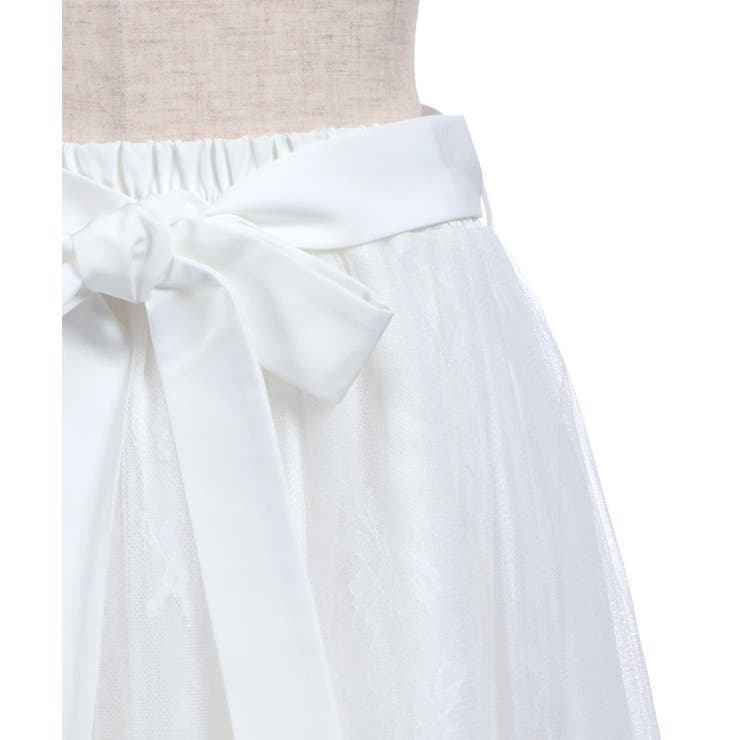 チュール×レースロングスカート | axes femme | 詳細画像13 