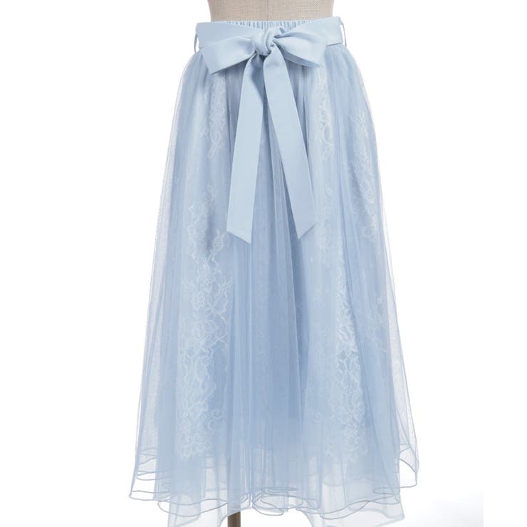 チュール×レースロングスカート | axes femme | 詳細画像15 