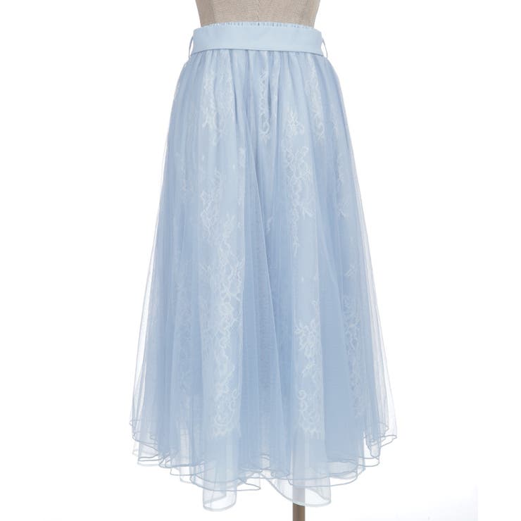 チュール×レースロングスカート | axes femme | 詳細画像17 