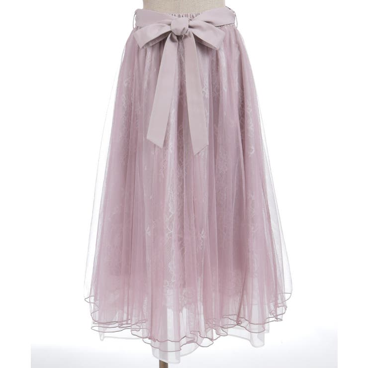 チュール×レースロングスカート | axes femme | 詳細画像23 