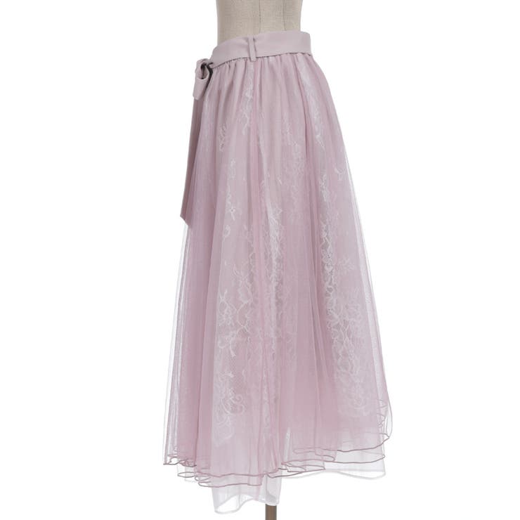 チュール×レースロングスカート | axes femme | 詳細画像24 