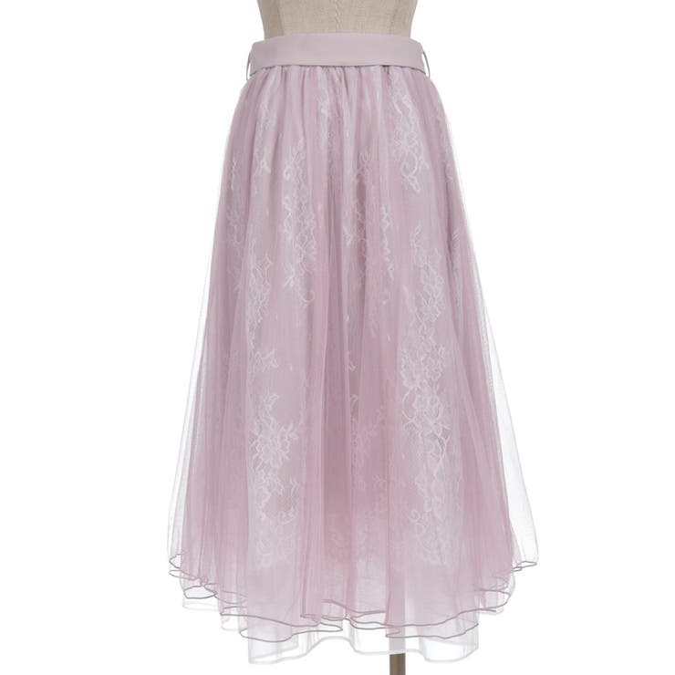 チュール×レースロングスカート | axes femme | 詳細画像25 