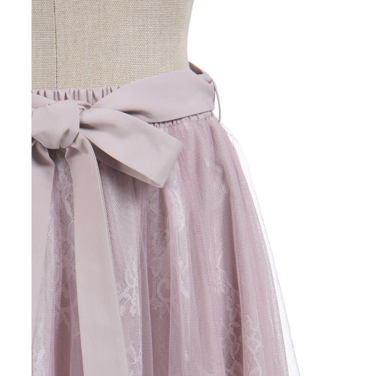 チュール×レースロングスカート | axes femme | 詳細画像26 