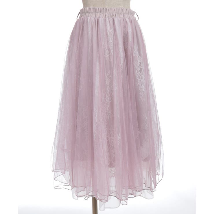 チュール×レースロングスカート | axes femme | 詳細画像28 