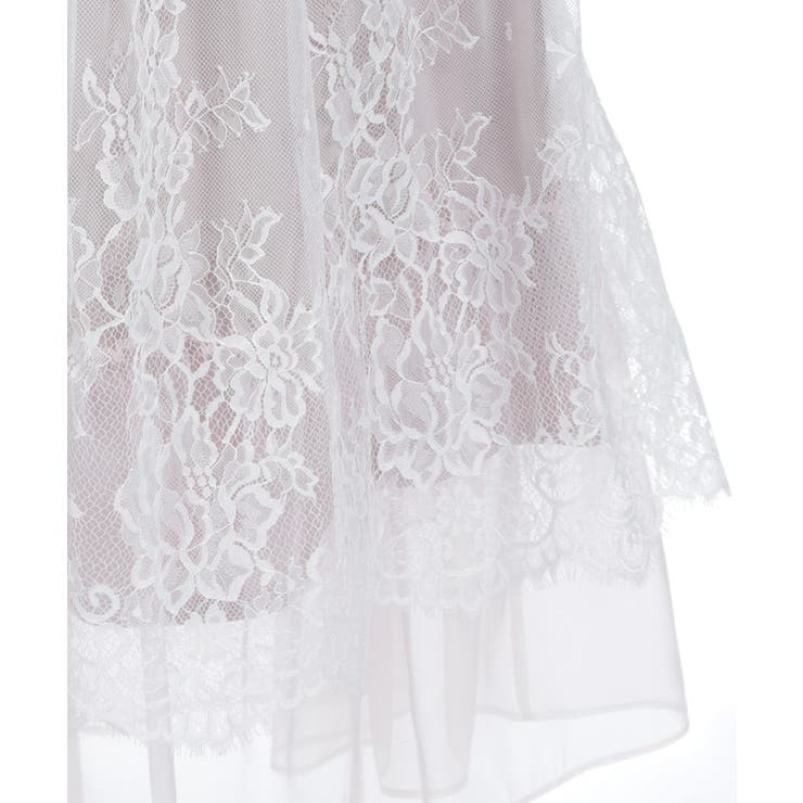 チュール×レースロングスカート | axes femme | 詳細画像30 