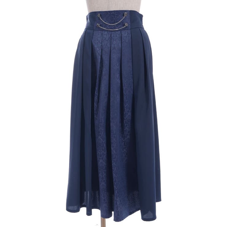 ジャカード×プリーツスカート[品番：IGAW0006293]｜axes femme